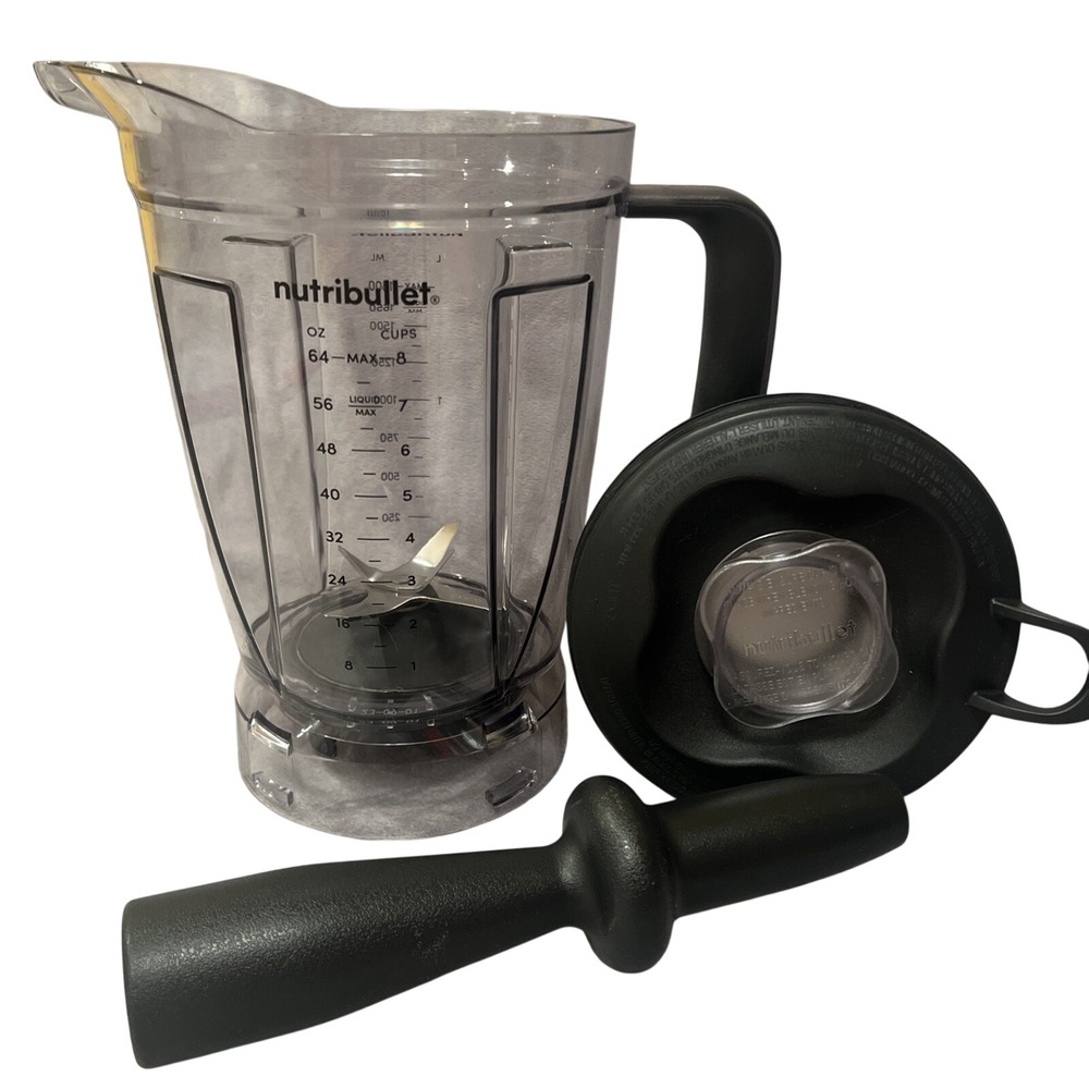 Nutribullet Blender 64 oz Replacement Pitcher Blade Lid Tamper‎ OEM New w/o Box